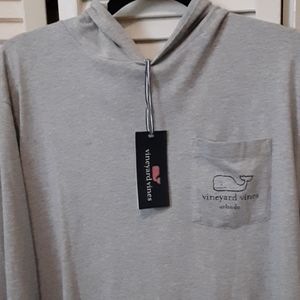 Ls vineyard nines whale hoodie grey xl
